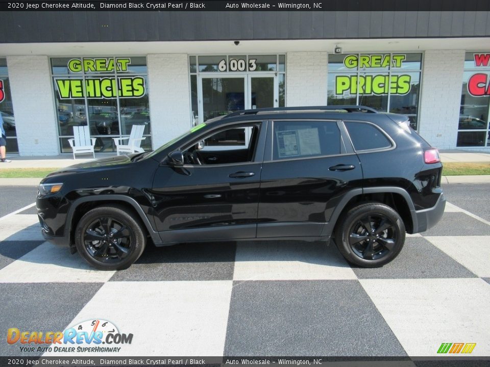 2020 Jeep Cherokee Altitude Diamond Black Crystal Pearl / Black Photo #1