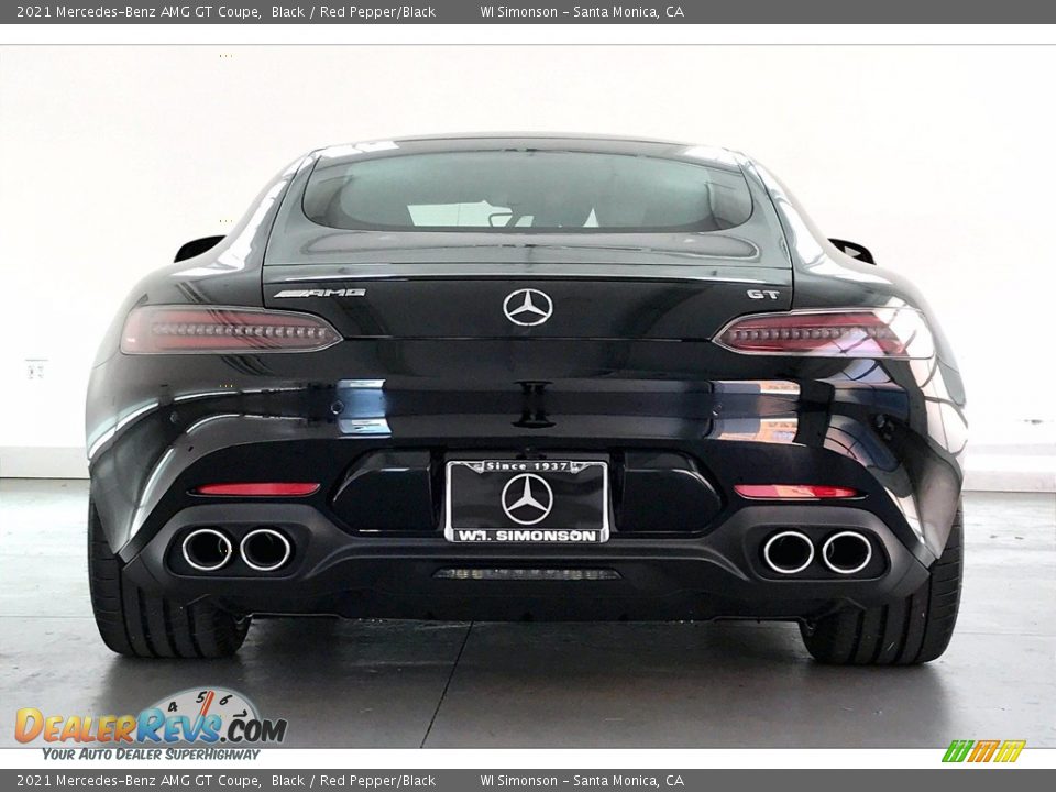 2021 Mercedes-Benz AMG GT Coupe Black / Red Pepper/Black Photo #3