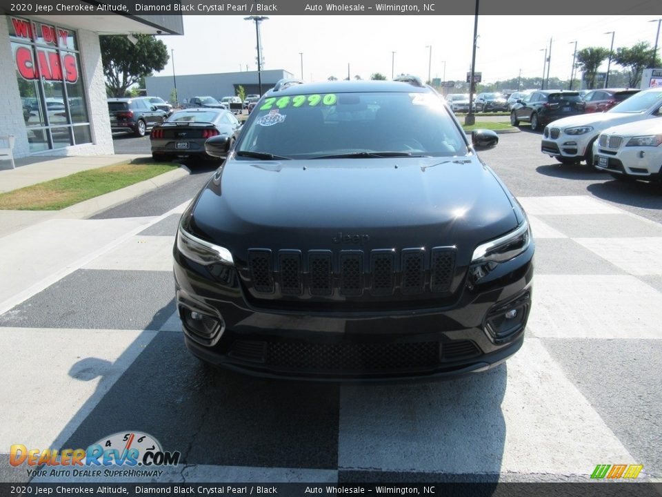 2020 Jeep Cherokee Altitude Diamond Black Crystal Pearl / Black Photo #2