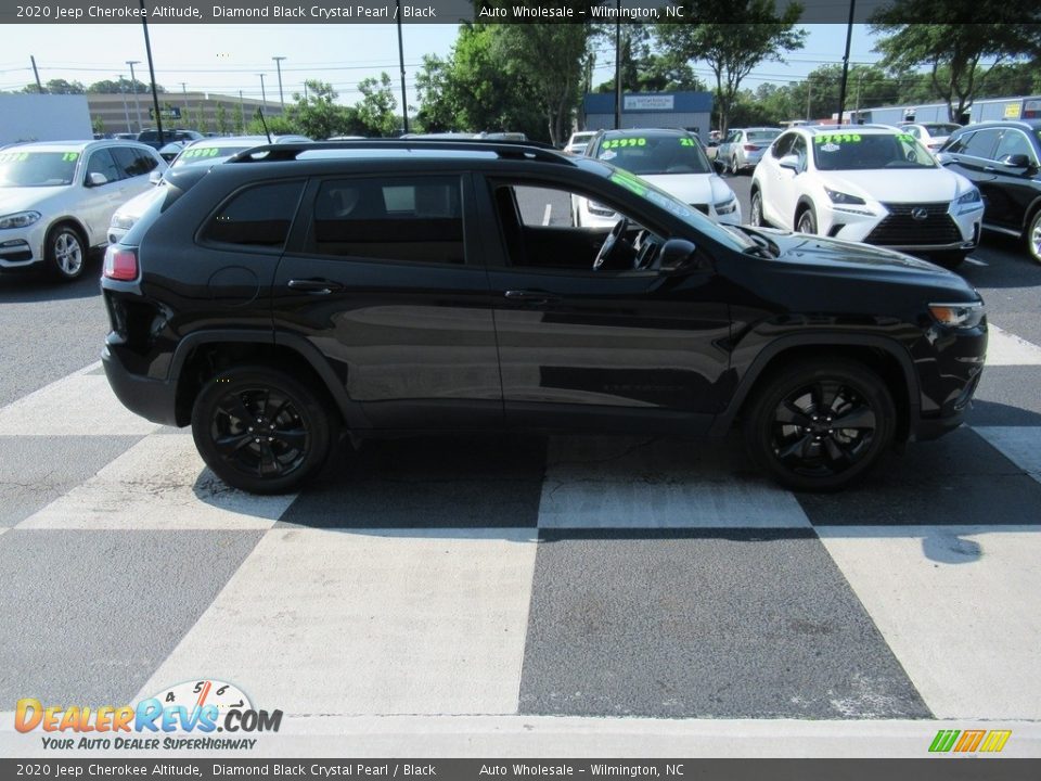 2020 Jeep Cherokee Altitude Diamond Black Crystal Pearl / Black Photo #3