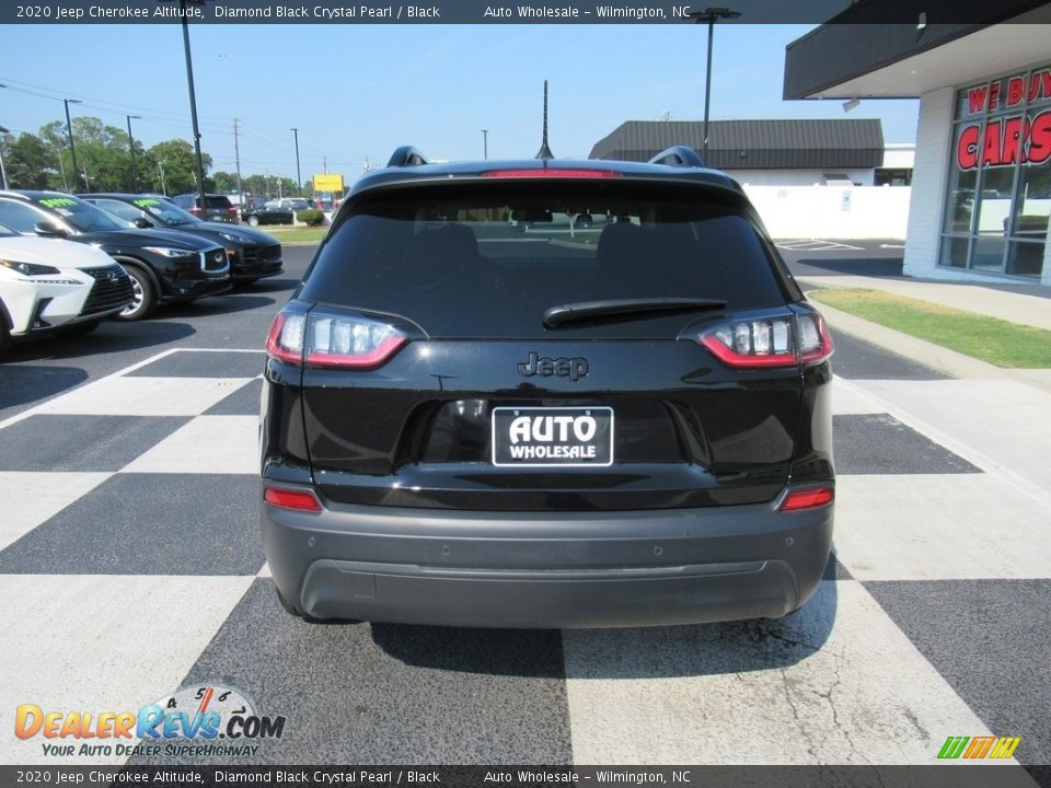 2020 Jeep Cherokee Altitude Diamond Black Crystal Pearl / Black Photo #4