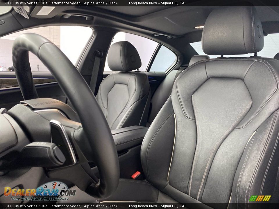 2018 BMW 5 Series 530e iPerfomance Sedan Alpine White / Black Photo #17