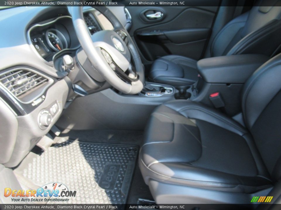 2020 Jeep Cherokee Altitude Diamond Black Crystal Pearl / Black Photo #11