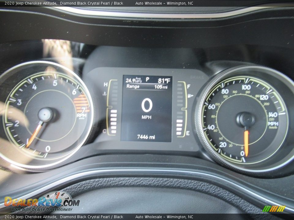 2020 Jeep Cherokee Altitude Diamond Black Crystal Pearl / Black Photo #16