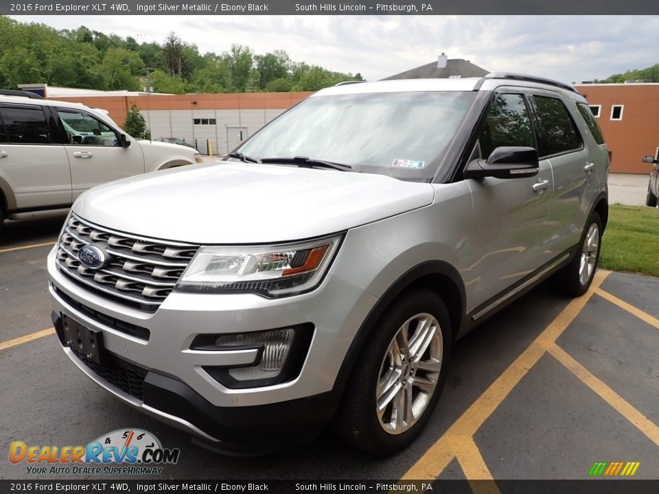 2016 Ford Explorer XLT 4WD Ingot Silver Metallic / Ebony Black Photo #1