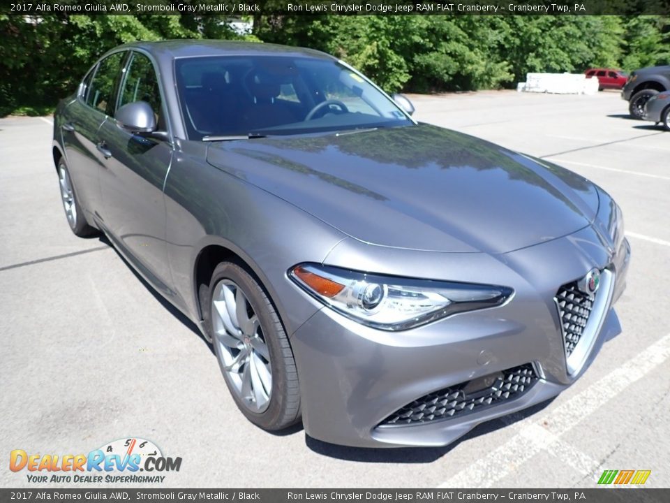 2017 Alfa Romeo Giulia AWD Stromboli Gray Metallic / Black Photo #2