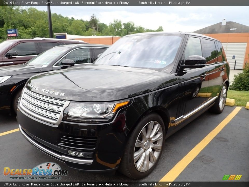 2016 Land Rover Range Rover Supercharged LWB Santorini Black Metallic / Ebony Photo #1