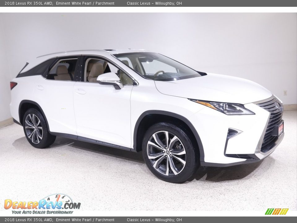 2018 Lexus RX 350L AWD Eminent White Pearl / Parchment Photo #1