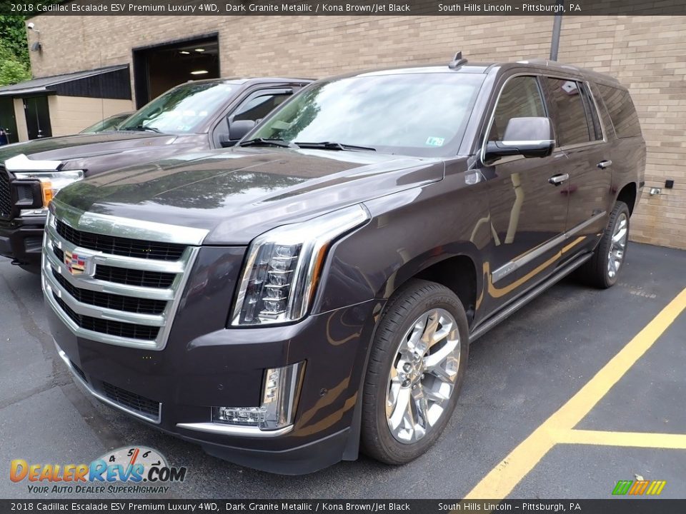 2018 Cadillac Escalade ESV Premium Luxury 4WD Dark Granite Metallic / Kona Brown/Jet Black Photo #1