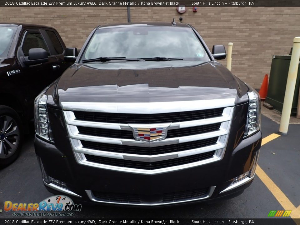 2018 Cadillac Escalade ESV Premium Luxury 4WD Dark Granite Metallic / Kona Brown/Jet Black Photo #3