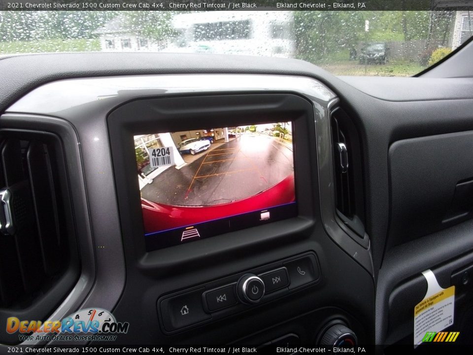 2021 Chevrolet Silverado 1500 Custom Crew Cab 4x4 Cherry Red Tintcoat / Jet Black Photo #26