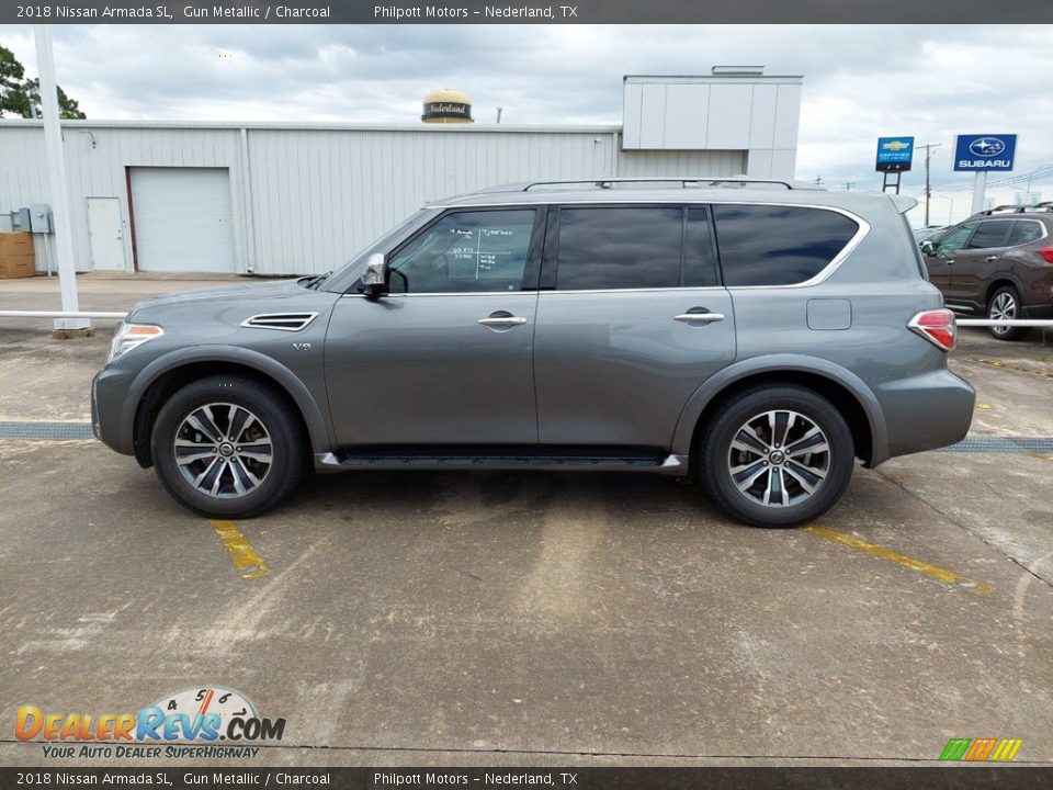 2018 Nissan Armada SL Gun Metallic / Charcoal Photo #7