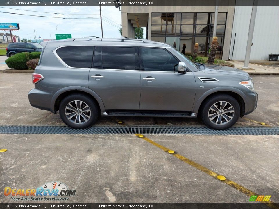 2018 Nissan Armada SL Gun Metallic / Charcoal Photo #12