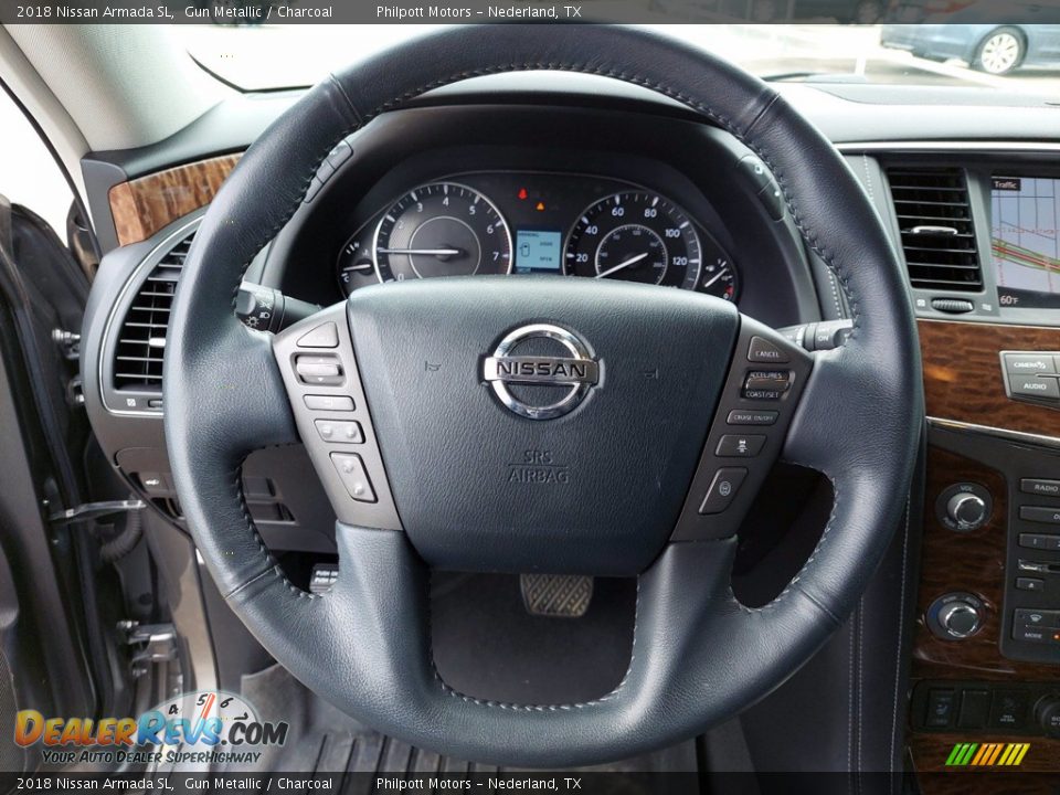 2018 Nissan Armada SL Steering Wheel Photo #15