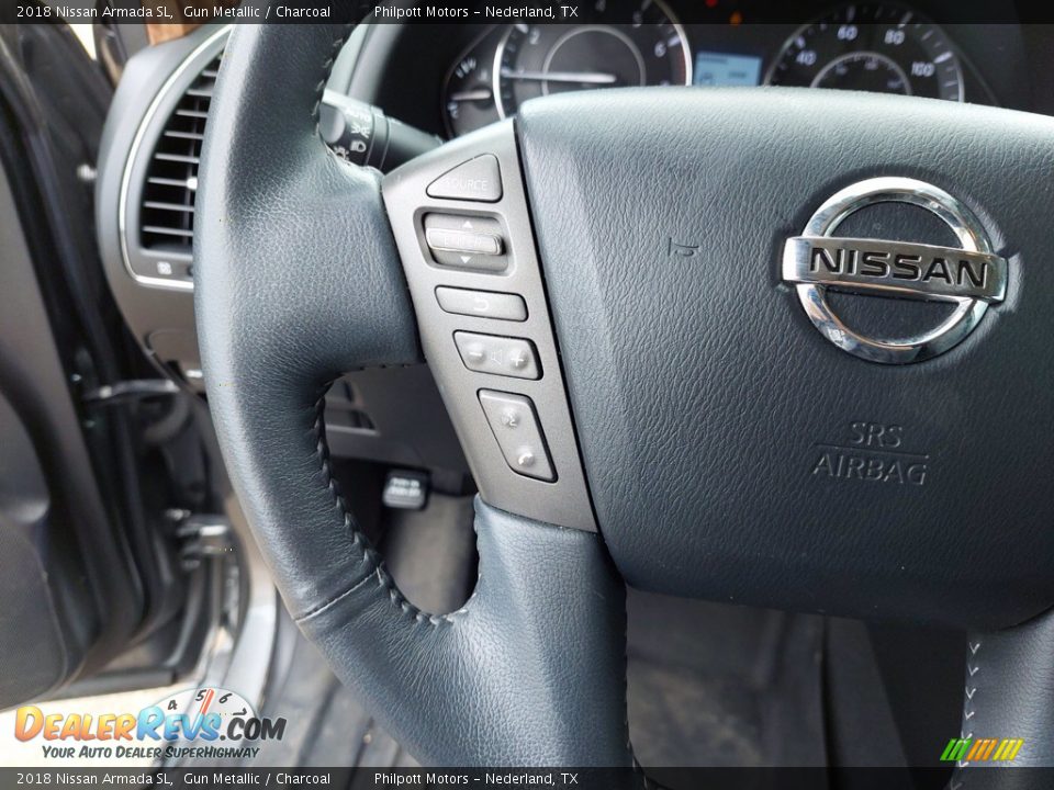 2018 Nissan Armada SL Steering Wheel Photo #16
