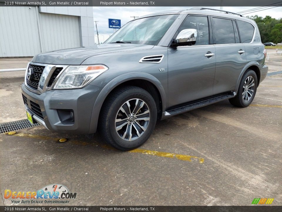 2018 Nissan Armada SL Gun Metallic / Charcoal Photo #32