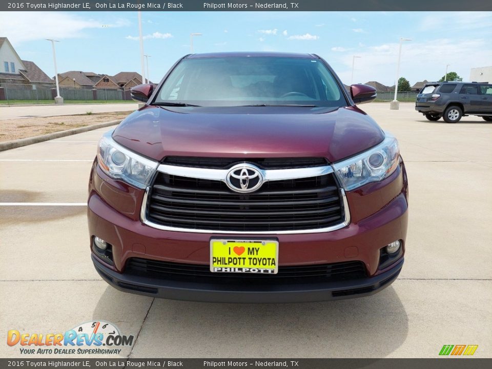 2016 Toyota Highlander LE Ooh La La Rouge Mica / Black Photo #6