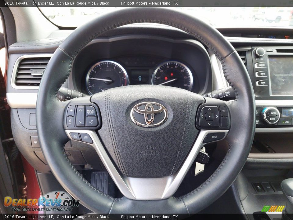 2016 Toyota Highlander LE Steering Wheel Photo #12