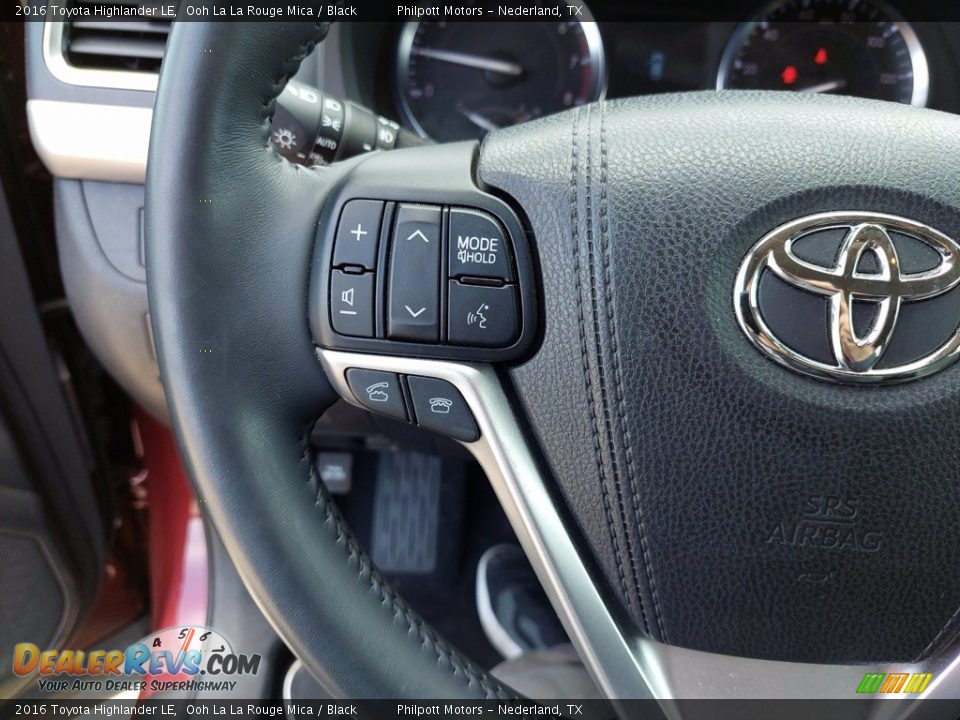 2016 Toyota Highlander LE Steering Wheel Photo #13