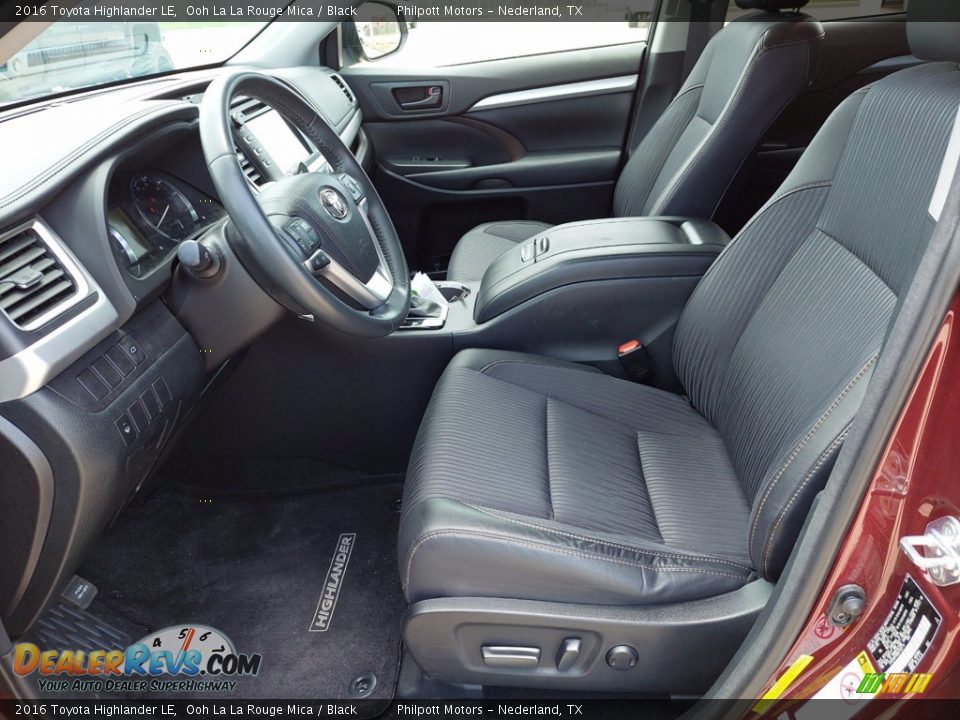 Front Seat of 2016 Toyota Highlander LE Photo #20