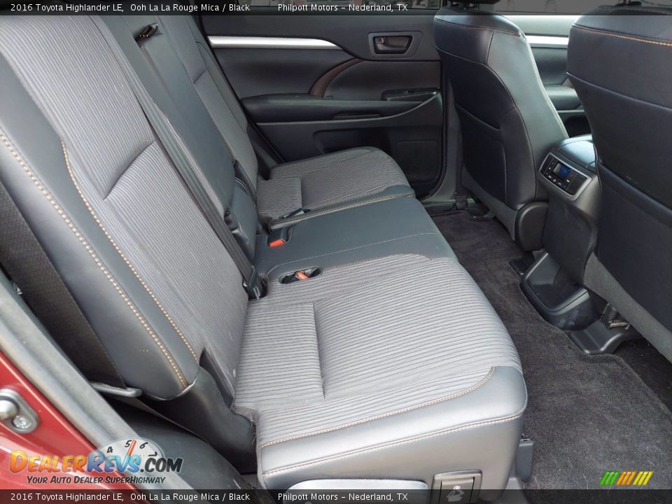 Rear Seat of 2016 Toyota Highlander LE Photo #27