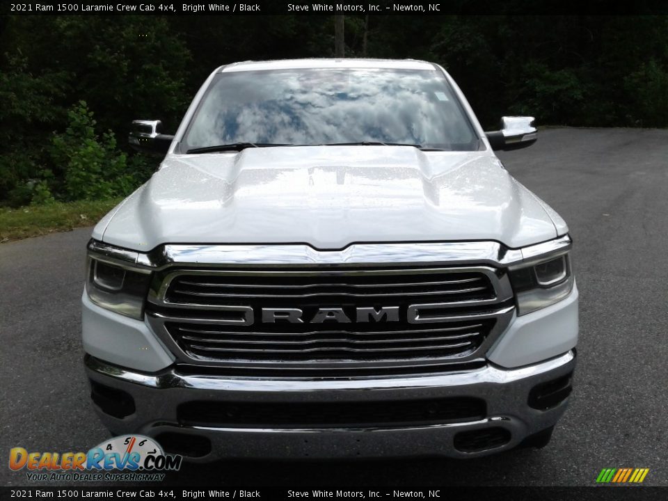 2021 Ram 1500 Laramie Crew Cab 4x4 Bright White / Black Photo #4