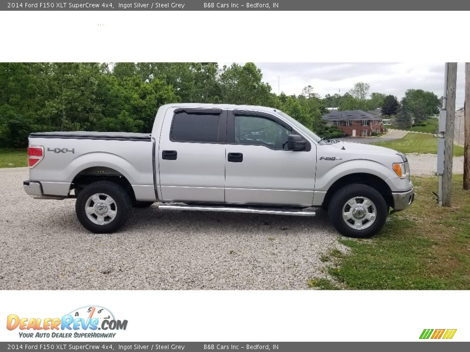 2014 Ford F150 XLT SuperCrew 4x4 Ingot Silver / Steel Grey Photo #6