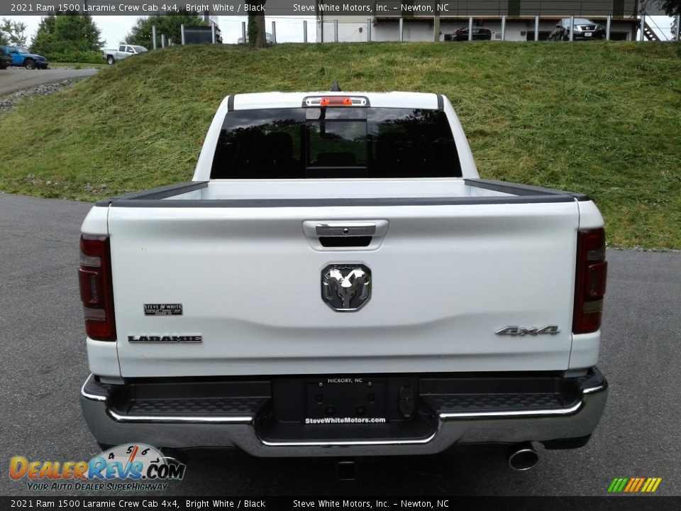 2021 Ram 1500 Laramie Crew Cab 4x4 Bright White / Black Photo #7