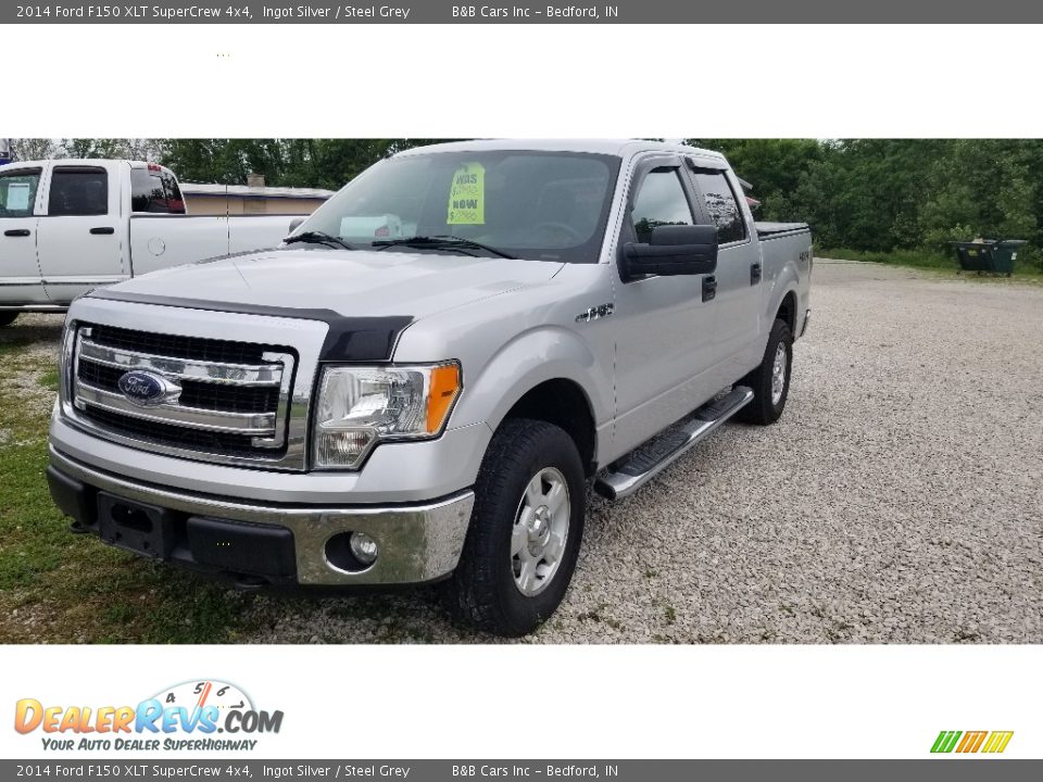 2014 Ford F150 XLT SuperCrew 4x4 Ingot Silver / Steel Grey Photo #8