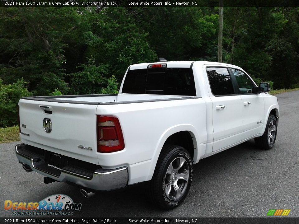 2021 Ram 1500 Laramie Crew Cab 4x4 Bright White / Black Photo #8