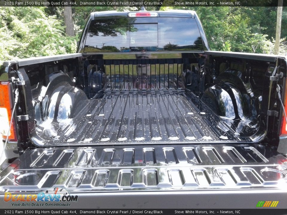 2021 Ram 1500 Big Horn Quad Cab 4x4 Diamond Black Crystal Pearl / Diesel Gray/Black Photo #8