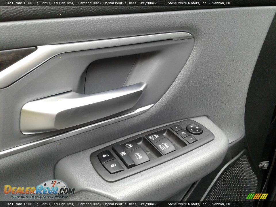 2021 Ram 1500 Big Horn Quad Cab 4x4 Diamond Black Crystal Pearl / Diesel Gray/Black Photo #12