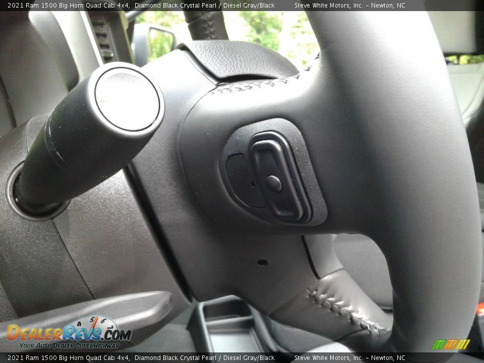 2021 Ram 1500 Big Horn Quad Cab 4x4 Diamond Black Crystal Pearl / Diesel Gray/Black Photo #13