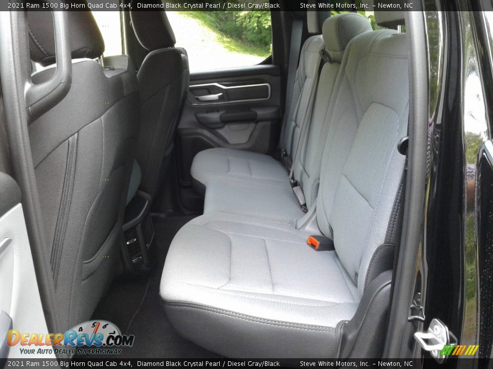 2021 Ram 1500 Big Horn Quad Cab 4x4 Diamond Black Crystal Pearl / Diesel Gray/Black Photo #14
