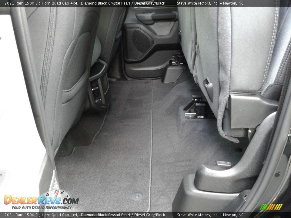 2021 Ram 1500 Big Horn Quad Cab 4x4 Diamond Black Crystal Pearl / Diesel Gray/Black Photo #15