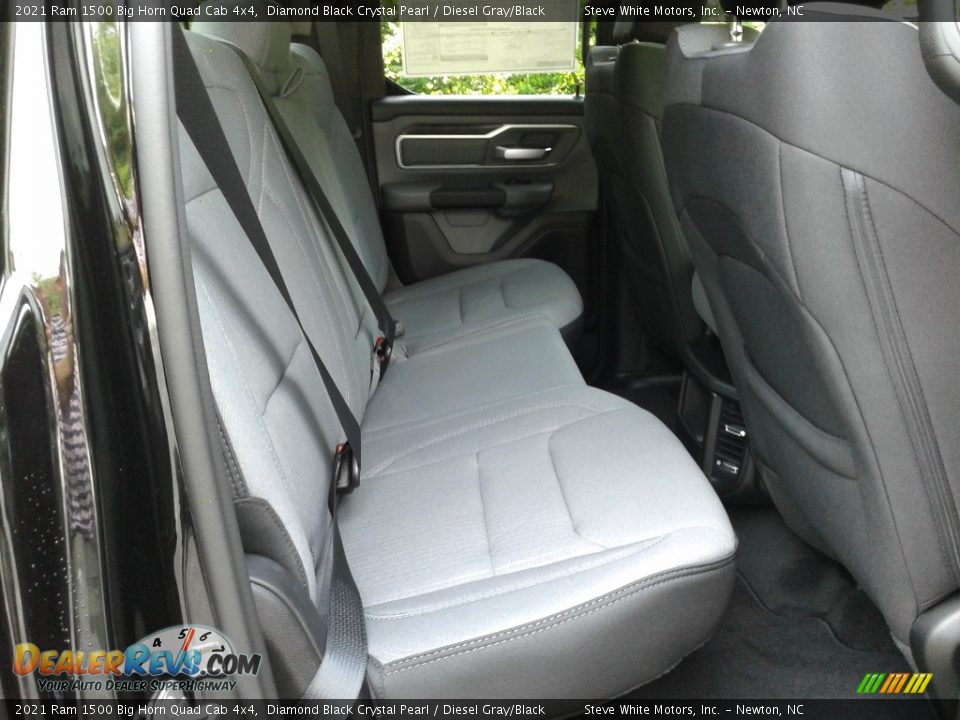2021 Ram 1500 Big Horn Quad Cab 4x4 Diamond Black Crystal Pearl / Diesel Gray/Black Photo #16