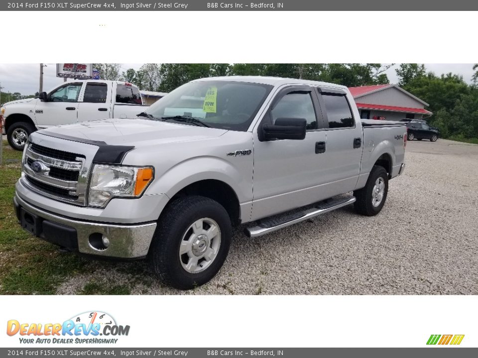 2014 Ford F150 XLT SuperCrew 4x4 Ingot Silver / Steel Grey Photo #25