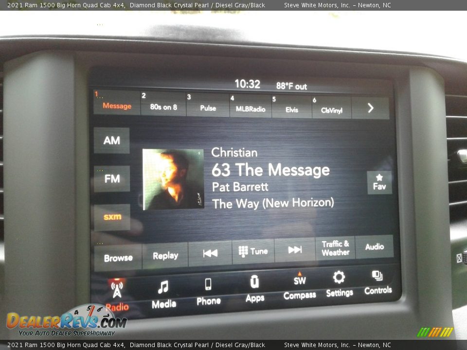 2021 Ram 1500 Big Horn Quad Cab 4x4 Diamond Black Crystal Pearl / Diesel Gray/Black Photo #23