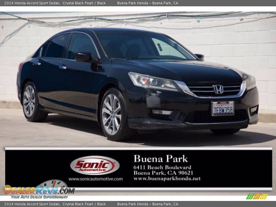 2014 Honda Accord Sport Sedan Crystal Black Pearl / Black Photo #1