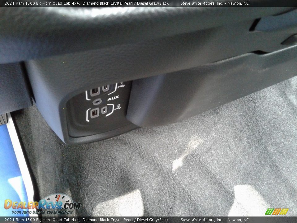 2021 Ram 1500 Big Horn Quad Cab 4x4 Diamond Black Crystal Pearl / Diesel Gray/Black Photo #26