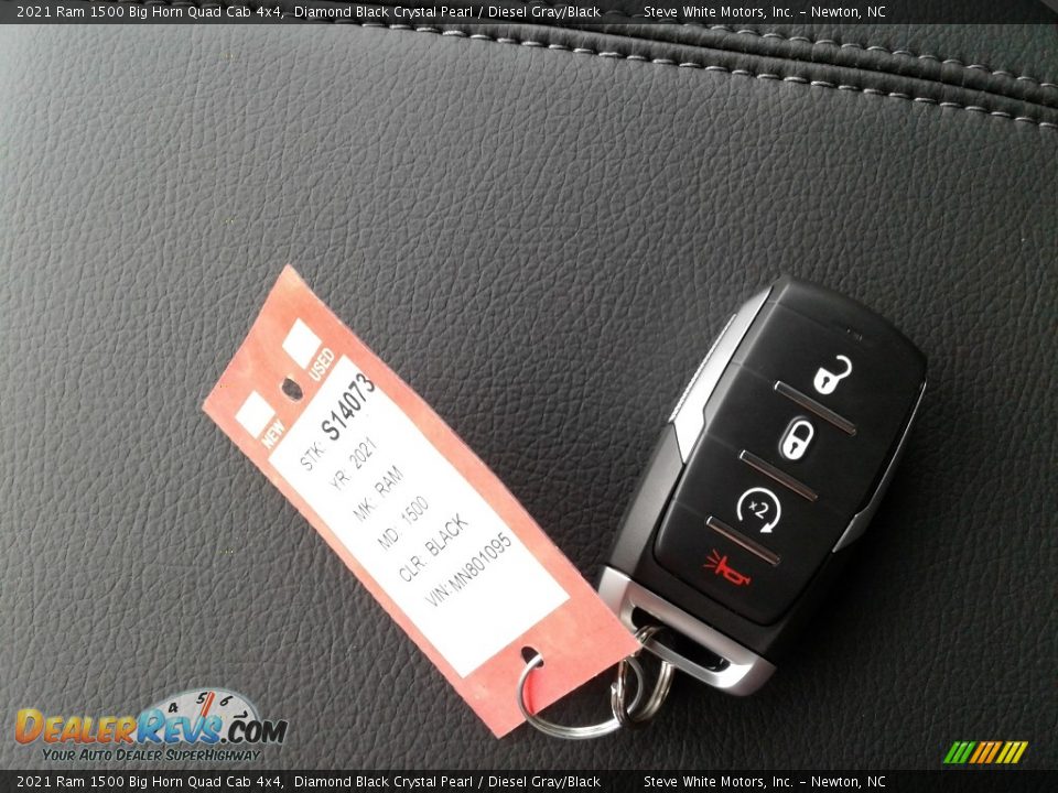 2021 Ram 1500 Big Horn Quad Cab 4x4 Diamond Black Crystal Pearl / Diesel Gray/Black Photo #29