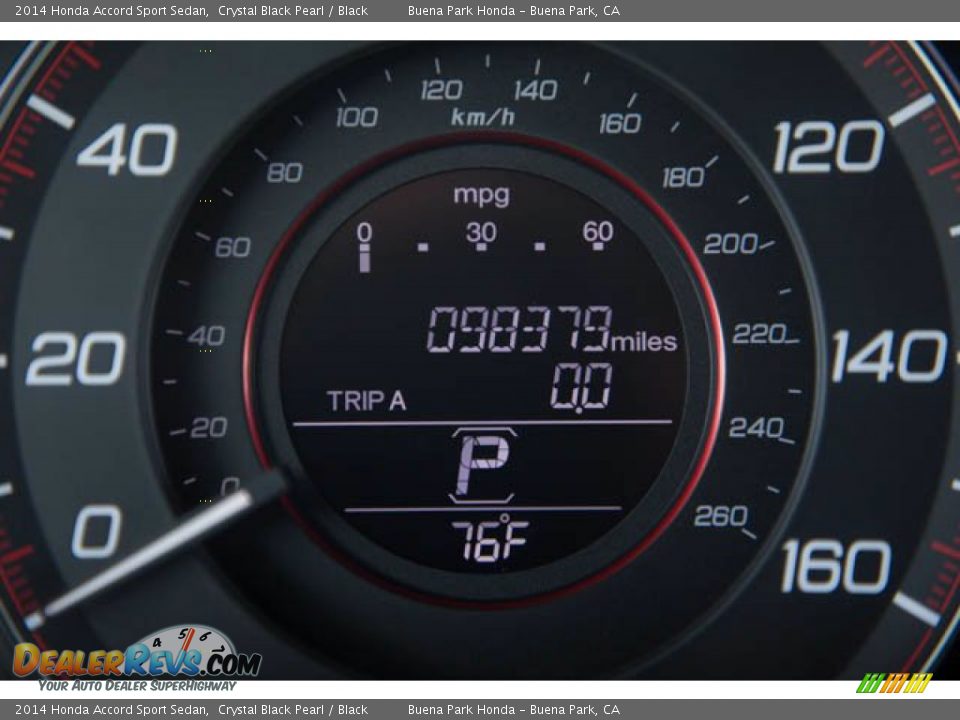 2014 Honda Accord Sport Sedan Crystal Black Pearl / Black Photo #6
