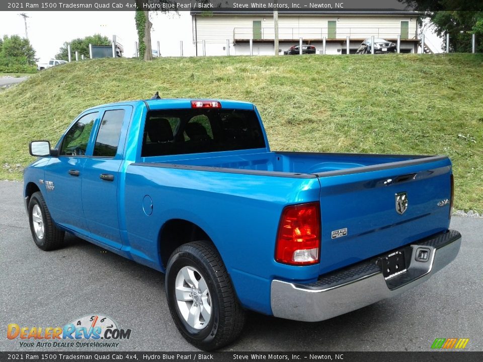 2021 Ram 1500 Tradesman Quad Cab 4x4 Hydro Blue Pearl / Black Photo #9