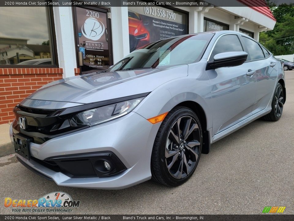 2020 Honda Civic Sport Sedan Lunar Silver Metallic / Black Photo #2