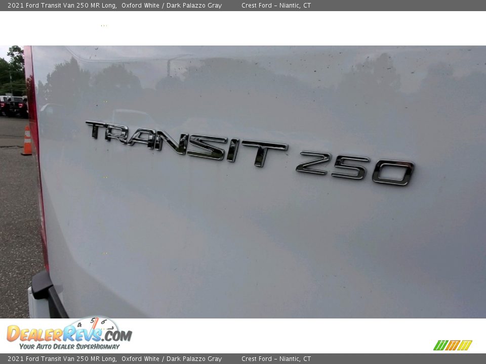 2021 Ford Transit Van 250 MR Long Oxford White / Dark Palazzo Gray Photo #9