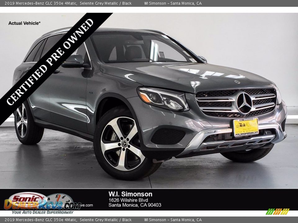 2019 Mercedes-Benz GLC 350e 4Matic Selenite Grey Metallic / Black Photo #1