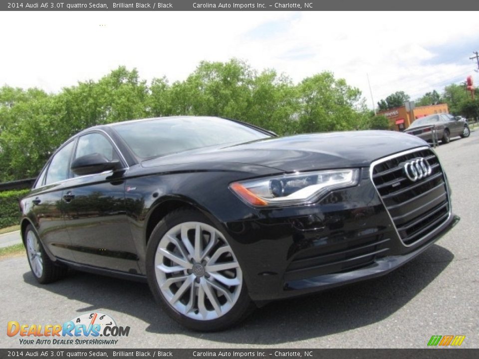 2014 Audi A6 3.0T quattro Sedan Brilliant Black / Black Photo #1