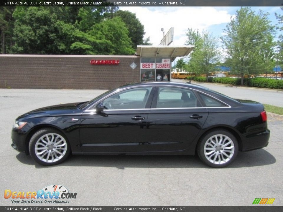 2014 Audi A6 3.0T quattro Sedan Brilliant Black / Black Photo #7