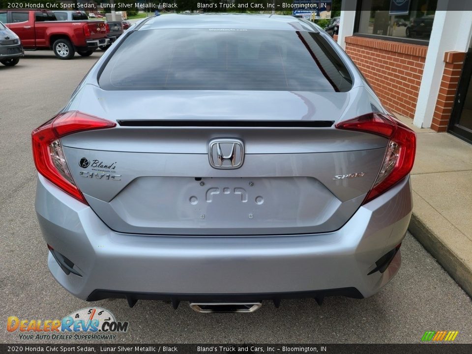 2020 Honda Civic Sport Sedan Lunar Silver Metallic / Black Photo #30