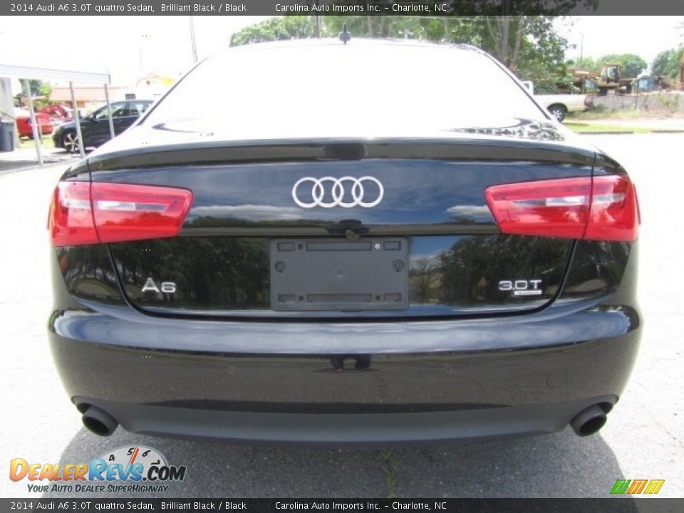 2014 Audi A6 3.0T quattro Sedan Brilliant Black / Black Photo #9